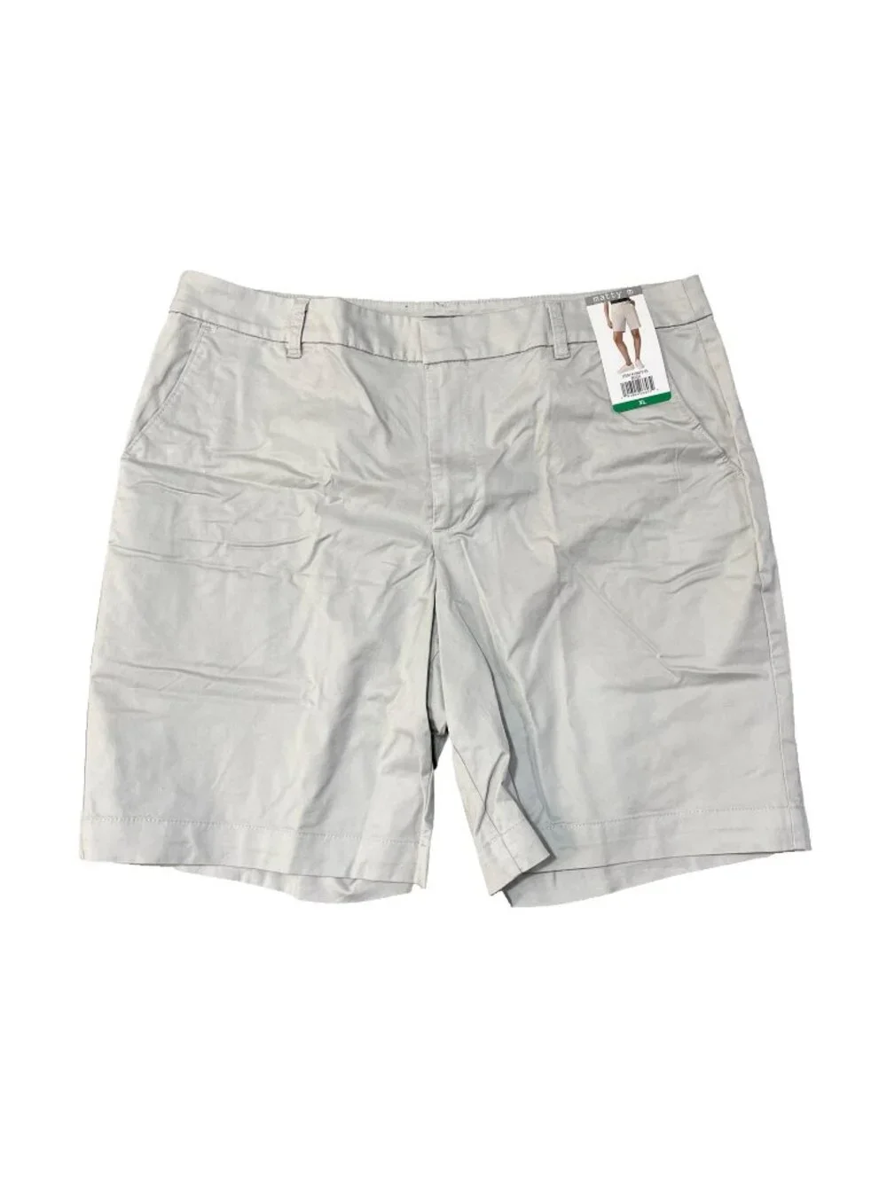 NWT Matty M Women's XL Gray Chino Bermuda Shorts Cotton Blend